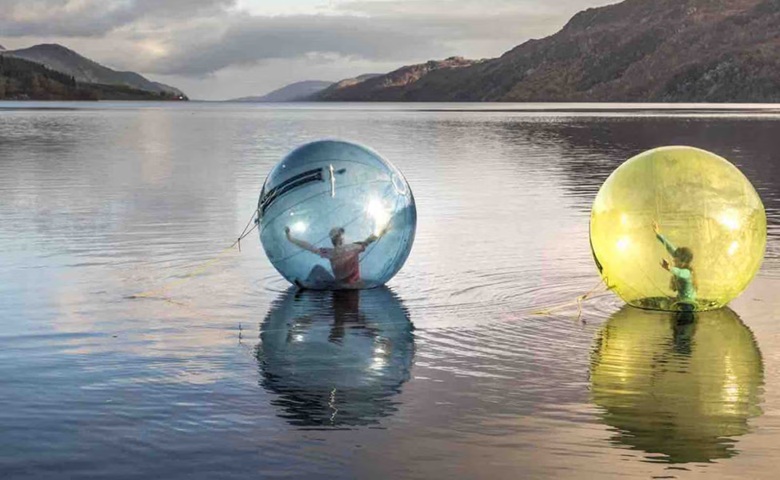 water zorbing in bhimtal