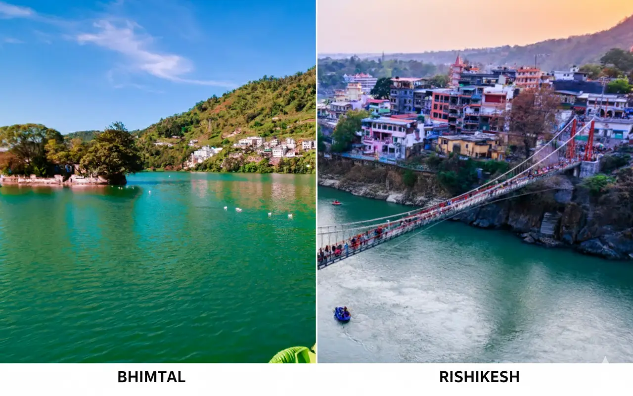 rishikesh to bhimtal distance
